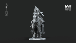 White Swan Rider with Banner